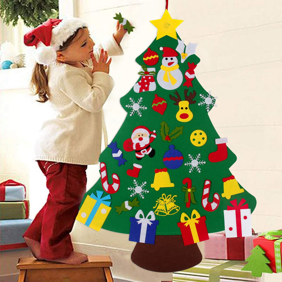 DIY Felt Christmas Tree Christmas Decorations For Home