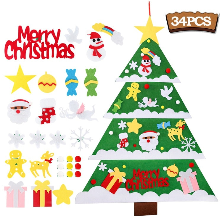 DIY Felt Christmas Tree Christmas Decorations For Home