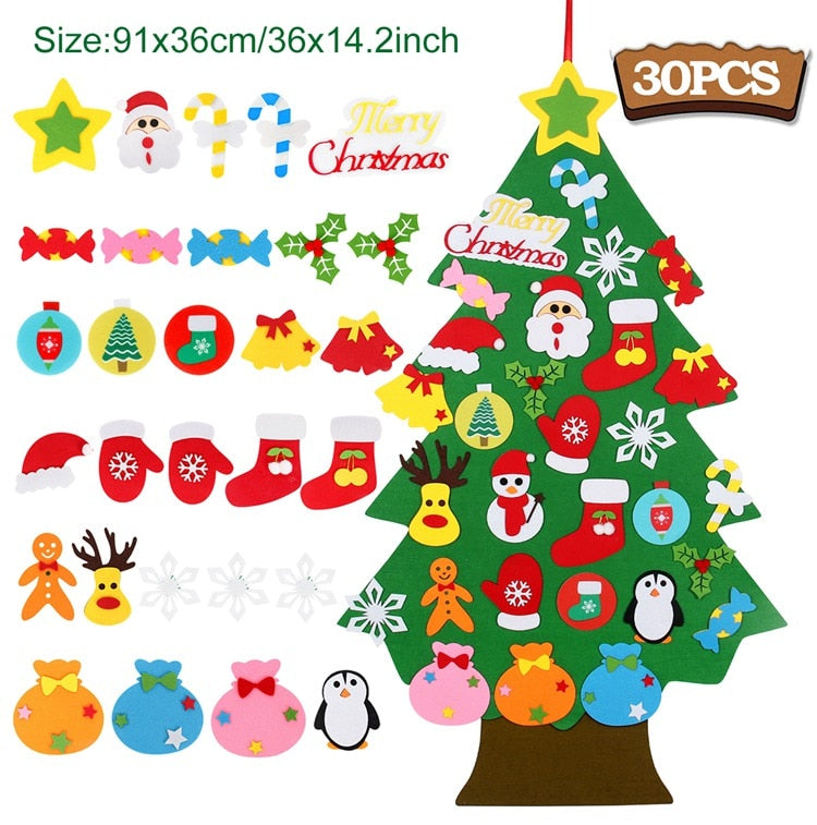 DIY Felt Christmas Tree Christmas Decorations For Home