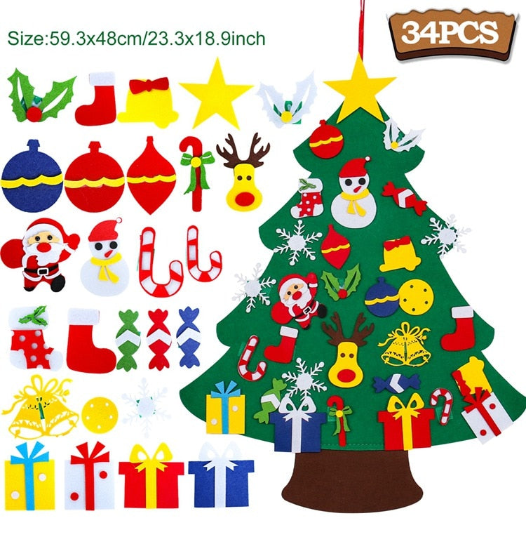 DIY Felt Christmas Tree Christmas Decorations For Home