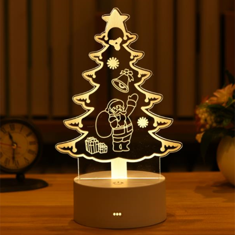 Christmas Decorations for Home Christmas 3D Acrylic Night Light