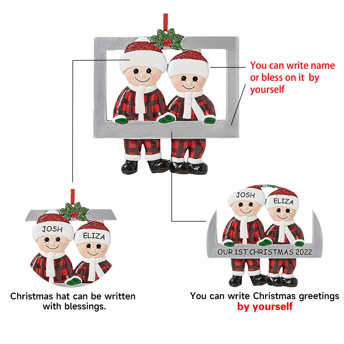 Christmas Pendant DIY Personal Family Christmas Decorations For your Home